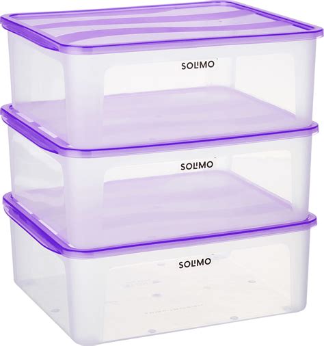 Buy Amazon Brand - Solimo Solimo Plastic Fridge Multi Storage Container ...