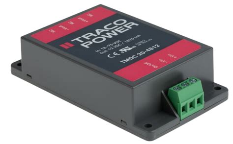 TMDC 20-4812 TRACOPOWER | TRACOPOWER TMDC 20 DC-DC Converter, 12V dc/ 1 ...