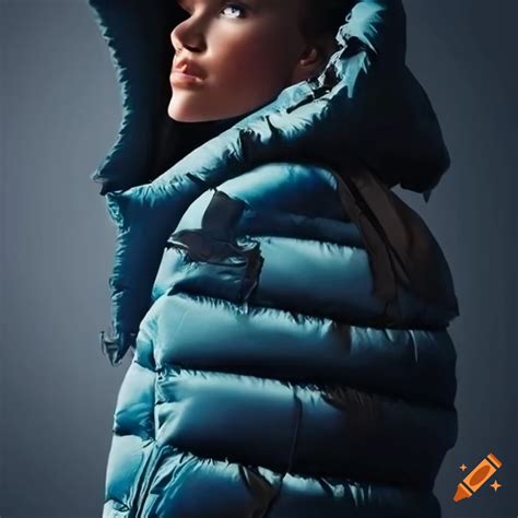 Torn and damaged down-jacket on Craiyon