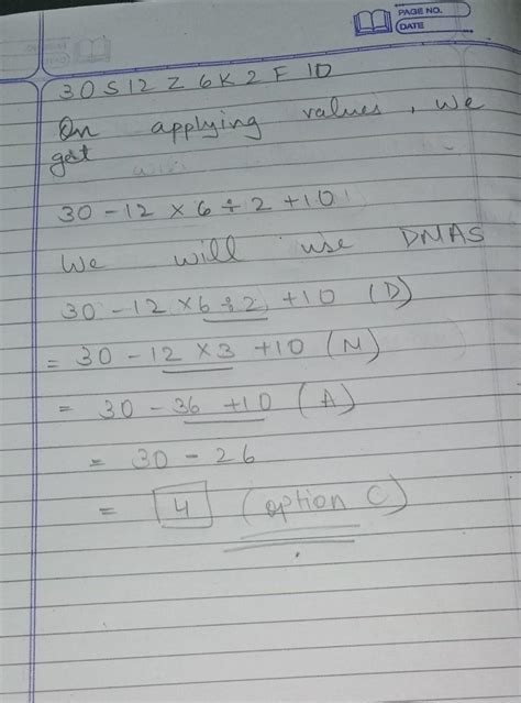 If K denotes ÷; S denotes -; Z denotes x and F denotes + then ...