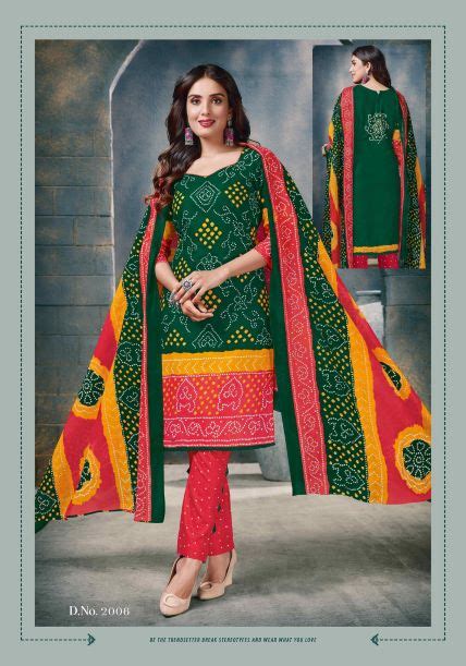 SC Bandhani Vol-2 Cotton Printed Designer Dress Material: Textilecatalog