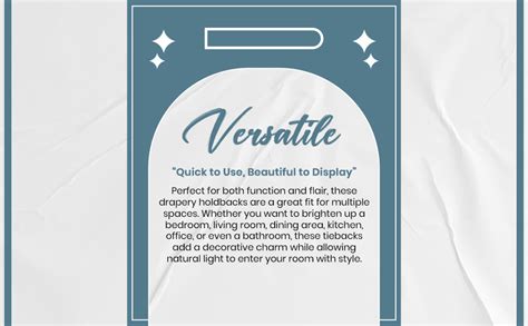 Buy INOVERA (LABEL) 2 Pieces Windows Curtain Tiebacks - Curtains Holder ...