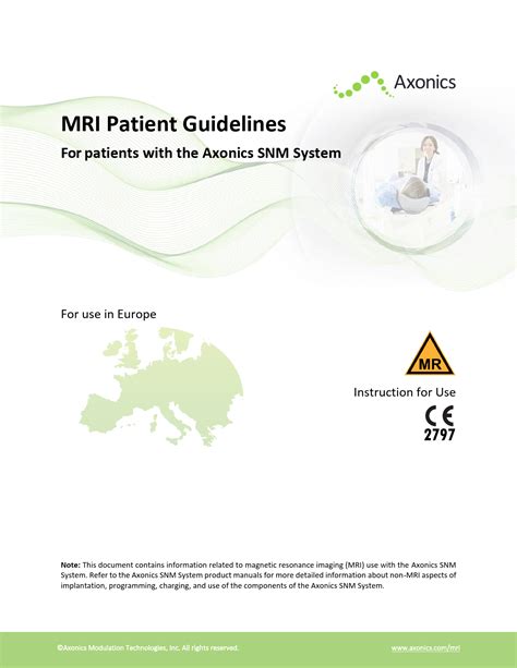 Axonics MRI Sacral Neuromodulation System User Guide
