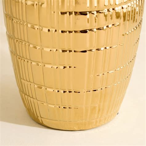 Buy Stellar Celestial Orel Porcelain Ribbed Vase from Home Centre at ...