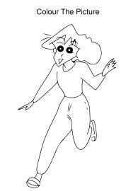 Art And Craft Worksheet: Misae Nohara - Shin Chan Coloring Pages ...