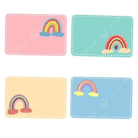 Cute Name Tag Clipart Transparent PNG Hd, Cute Pastel Color Name Tag ...