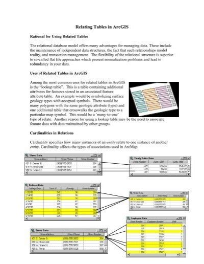 Image result for ArcGIS Tutorial Table Relation