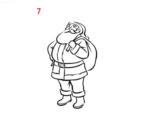 Kerstman tekenen » Hoe teken je de Kerstman