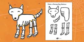 Make a Moving Skeleton Cutting Activity (Large) to Support Teaching on