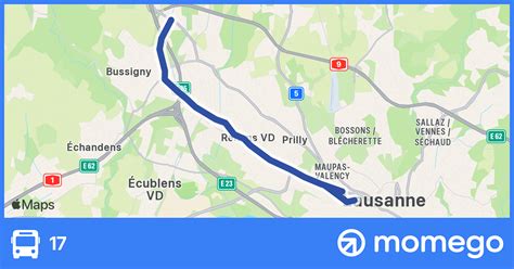 Transports Publics de la Région Lausannoise sa 17 Bus Route | Live Bus ...