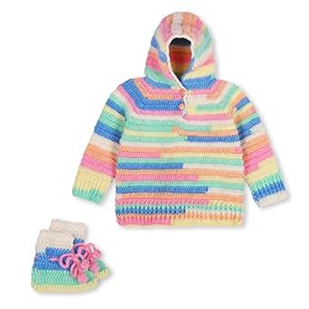 Buy Windrop Solutions® Handmade Knitted Crochet Sweater with Cap ...