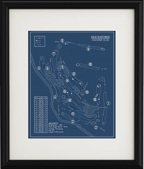 Old Natchez Country Club Blueprint (print) - Etsy