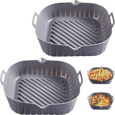 Buy సిలికాన్ ఎయిర్ ఫ్రైయర్ లైనర్స్ పునర్వినియోగ ఎయిర్ ఫ్రైయర్ సిలికాన్ ...