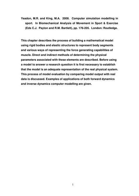 Image result for Computer Simulation and Modelling