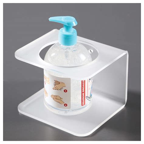 Hand sanitizer dispenser holder in plexiglass satin finish | online sales on HOLYART.com