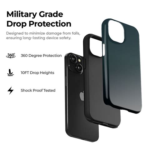 Teal Black Fade Tough Case – Qrioh.com