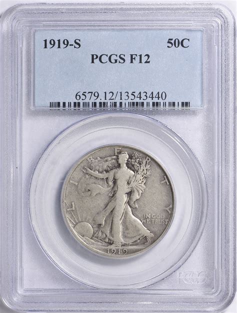 1919-S Walking Liberty Half Dollar PCGS F-12 (Item 1779510 ...
