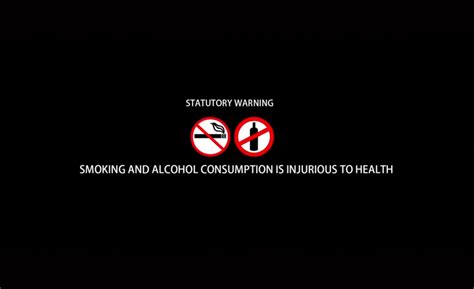 No jail for alcohol statutory warning violators in films
