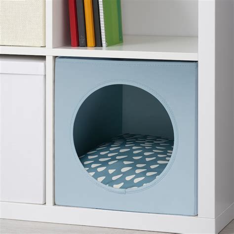 UTSÅDD cat house, grey-blue, 33x38x33 cm (13x15x13") - IKEA
