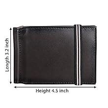 Buy eXcorio® Men’s Genuine Leather Money Clip Wallet – Green | Slim ...