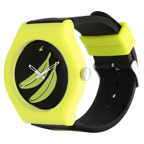 Fastrack Quartz Analog Black Dial Silicone Strap Watch for Unisex