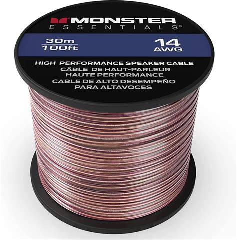 Monster XP Speaker Wire Copper Cable Spool, 14 AWG, 100 ft : Amazon.in ...