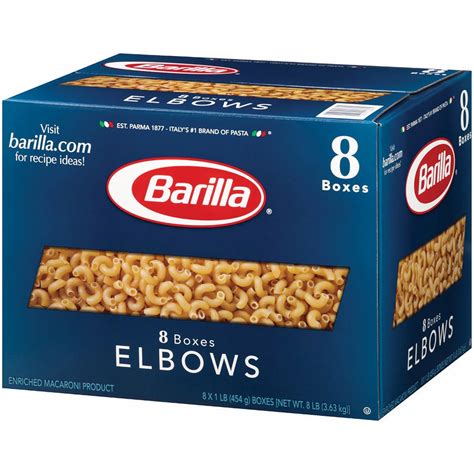 Amazon.com : Barilla 8 Count Elbows Pasta, 1 lb. : Grocery & Gourmet Food