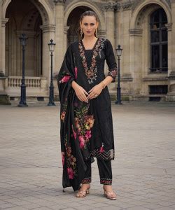 VredeVogel Embroidered Kurta, Trouser/Pant & Dupatta Set - Buy ...