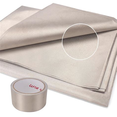 Amazon.com: XLKIB Faraday Fabric，(43" W × 108" L Fabric + 300" L Tape)，Faraday Fabric EMP Proof ...