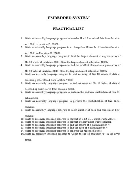 Embedded System Practical 的图像结果