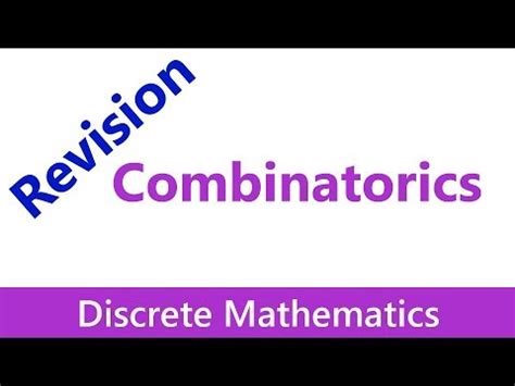 Combinatorics Revision Video Lecture - Crash Course: Computer Science ...