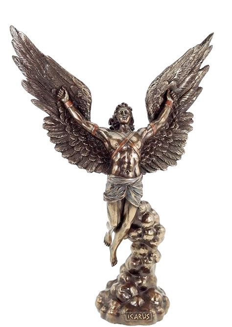 Icarus Son of Daedalus with Wings Escape from Crete Bronze Finish ...