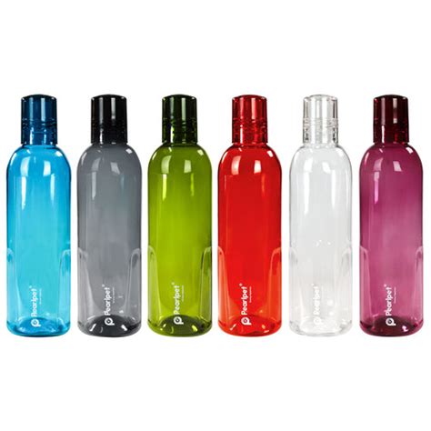 Trion- BPA-free Plastic Water Bottle Set of 6 Pcs, Each 500ml, Assorte ...