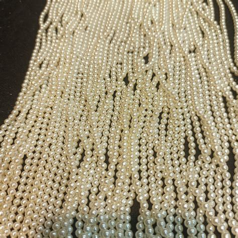 4mm double coated pearls || 1200 beads in 1 bunch || 1 bunch - 5 bunch ...