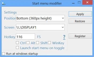 Image result for Menu Windows 1.0 Modifier