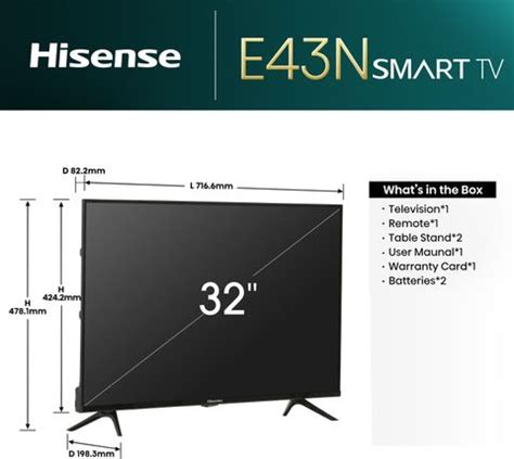 Hisense 80 cm (32 inch) HD Ready LED Smart Google TV with Dolby Audio ...