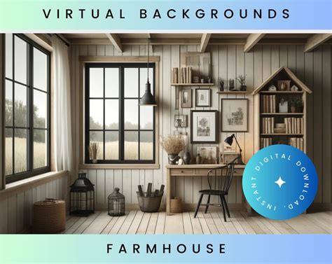 Buy Farmhouse Zoom Backgrounds, Zoom Background Office, Zoom Background ...