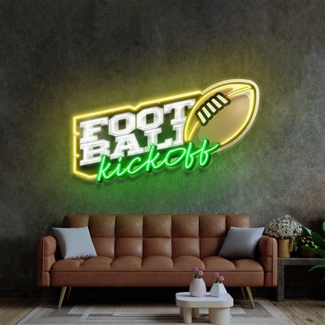 Football Kickoff Led Neon Acrylic Artwork – acrylicsheetsindia