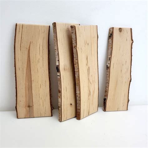 Mini Birch Wood Planks Waney Edge Birch Blanks, Pyrography Wood Burning ...