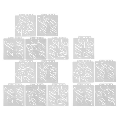Calligraphy Stencil, Letter Template Small Compact for Art Project for ...