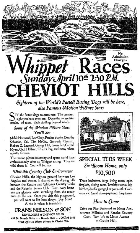 Cheviot Hills’ (often renamed & mostly tennis) Club – Cheviot Hills History