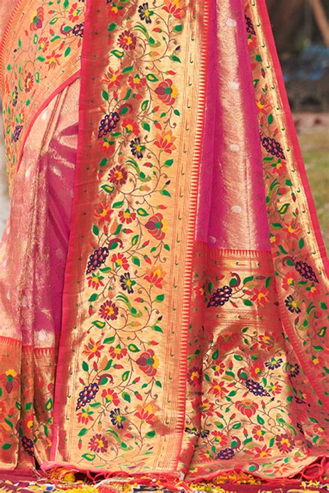 Buy Taffy Pink Paithani Saree 13460 Online | Karagiri
