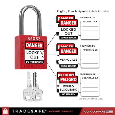 TRADESAFE Lockout Tagout Station with Loto Devices - India | Ubuy