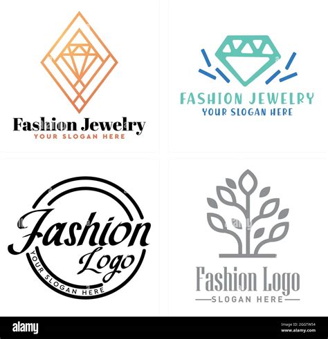 Fashion jewelry diamond business logo design Stock Vector Image & Art - Alamy