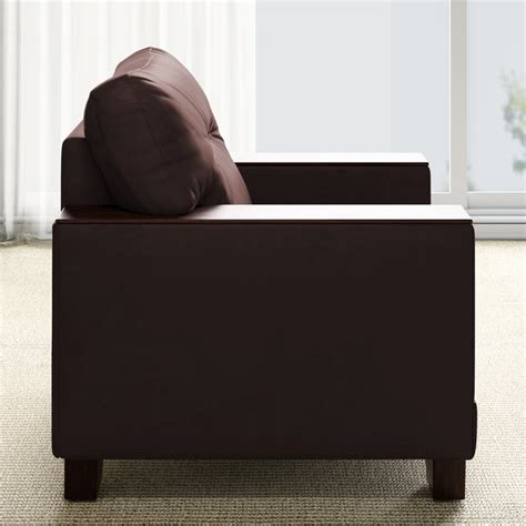 Buy Walter Half Leather 1-Seater Sofa - Customized Furniture from Home ...