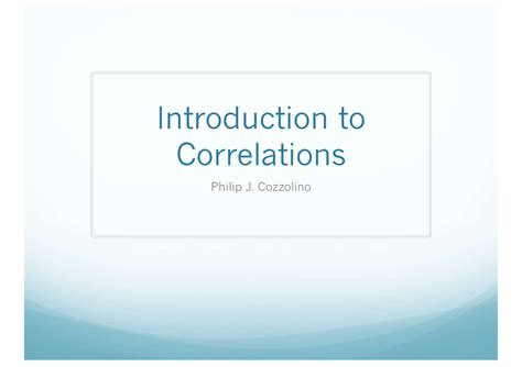 PS908 Correlation 1 - ESE - Introduction to Correlations Philip J ...