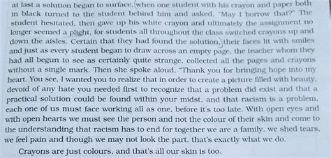 In not more than 50 words of your own relate how the children found a ...