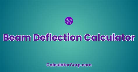 Image result for Deflection Formula Calculator