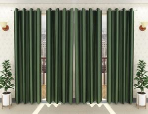 Loof Klapper 214 cm (7 ft) Polyester Semi Transparent Door Curtain ...