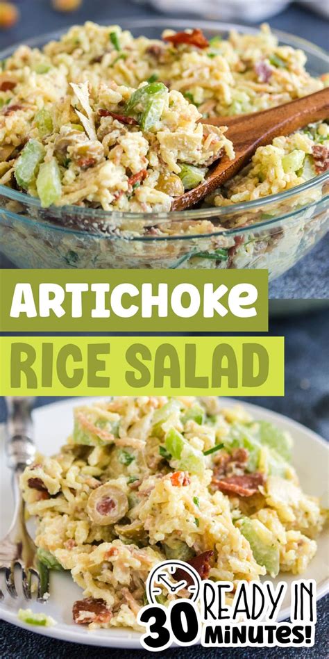 This artichoke rice salad combines Rice a Roni, bacon, artichoke hearts ...